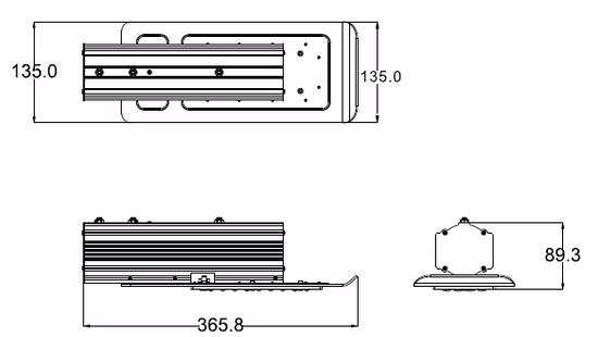 SMD 3030 Замените металлогалогенную лампу 125 Вт Mhl HPS 40 Вт Солнечная светодиодная лампа уличного фонаря 12 В 24 В 36 В