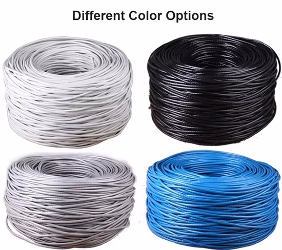 Наружный сетевой кабель локальной сети Ethernet витой пары Cat5e FTP для надежного подключения к Интернету